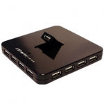 USB2.0 13Port Hub With Power Supply - Black